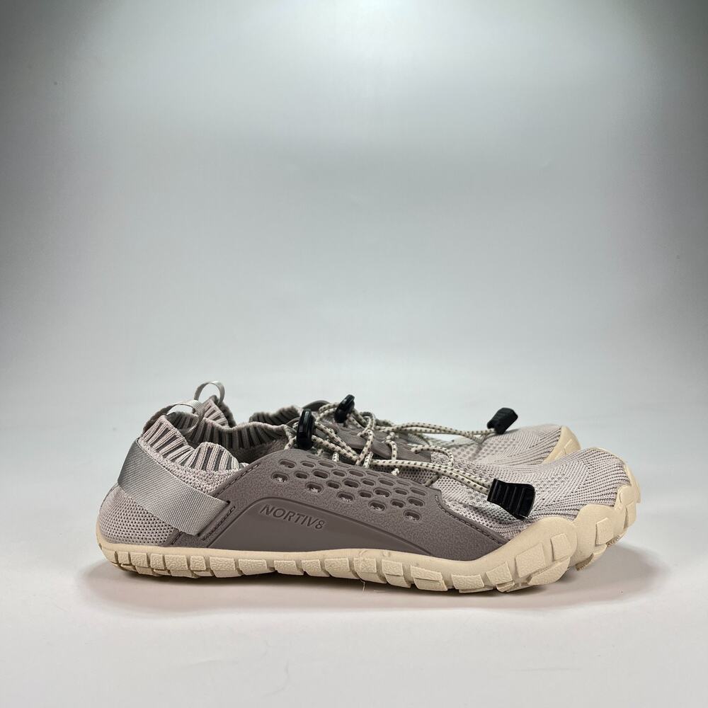 NORTIV 8 Treklady-2 Light Grey Athletic Barefoot Aqua Water Shoes Women's Sz 8.5